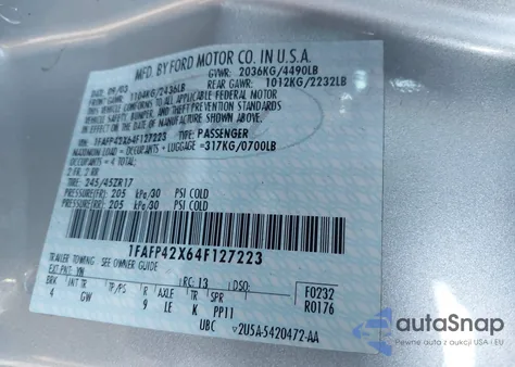 2004 Ford Mustang Gt from USA, damaged, VIN 1FAFP42X64F127223